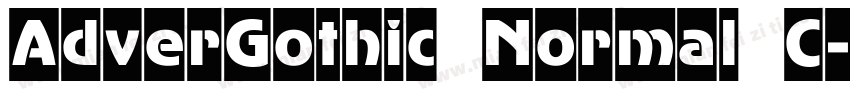 AdverGothic Normal C字体转换
